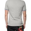 Dolce & Gabbana Gray Collared Short Sleeves Men Polo T-shirt