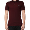 Dolce & Gabbana Maroon Collared Short Sleeves Polo T-shirt