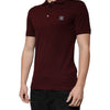 Dolce & Gabbana Maroon Collared Short Sleeves Polo T-shirt