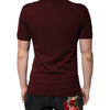 Dolce & Gabbana Maroon Collared Short Sleeves Polo T-shirt