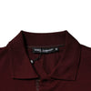 Dolce & Gabbana Maroon Collared Short Sleeves Polo T-shirt