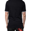 Dolce & Gabbana Black Collared Short Sleeves Men Polo T-shirt