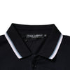 Dolce & Gabbana Black Collared Short Sleeves Men Polo T-shirt