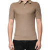 Dolce & Gabbana Brown Collared Short Sleeves Polo T-shirt