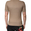 Dolce & Gabbana Brown Collared Short Sleeves Polo T-shirt