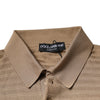 Dolce & Gabbana Brown Collared Short Sleeves Polo T-shirt