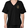 Dolce & Gabbana Black Cotton Logo Vneck Short Sleeve T-shirt