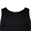 Dolce & Gabbana Black Cotton Sleeveless Round Neck Tank T-shirt