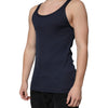 Dolce & Gabbana Blue Cotton Sleeveless Round Neck Tank T-shirt