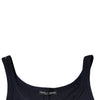 Dolce & Gabbana Blue Cotton Sleeveless Round Neck Tank T-shirt