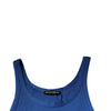 Dolce & Gabbana Blue Cotton Sleeveless Round Neck Tank T-shirt