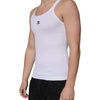 Dolce & Gabbana White Cotton DG Sleeveless Round Neck T-shirt