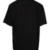 Dolce & Gabbana Black Logo Print Cotton Crew Neck T-shirt