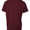 Dolce & Gabbana Maroon Logo Print Cotton Crew Neck T-shirt