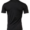 Dolce & Gabbana Black Cotton Crew Neck Short Sleeves T-shirt