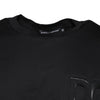 Dolce & Gabbana Black Logo Print Cotton Crew Neck T-shirt