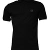 Dolce & Gabbana Black Collared Short Sleeves Polo T-shirt