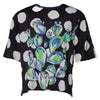 Dolce & Gabbana Black White Printed Cotton Crew Neck T-shirt