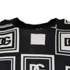 Dolce & Gabbana Black Logo Monogram Cotton Crew Neck T-shirt