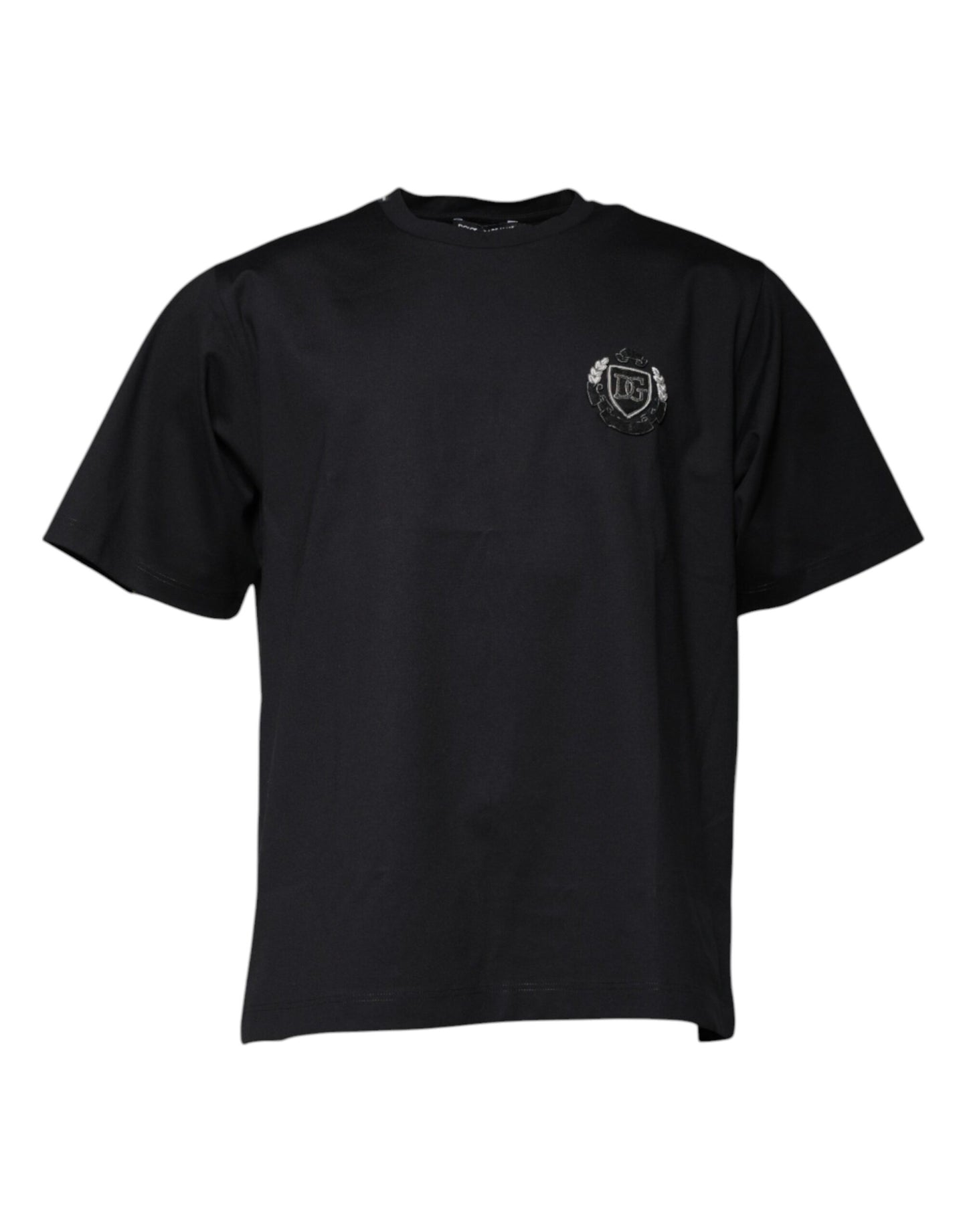 Dolce & Gabbana Black Logo Crew Neck Short Sleeves T-shirt