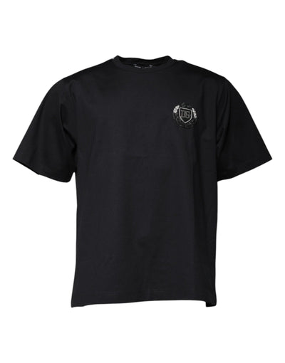 Dolce & Gabbana Black Logo Crew Neck Short Sleeves T-shirt