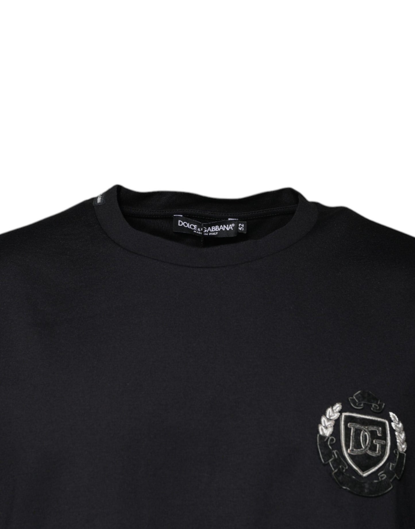 Dolce & Gabbana Black Logo Crew Neck Short Sleeves T-shirt