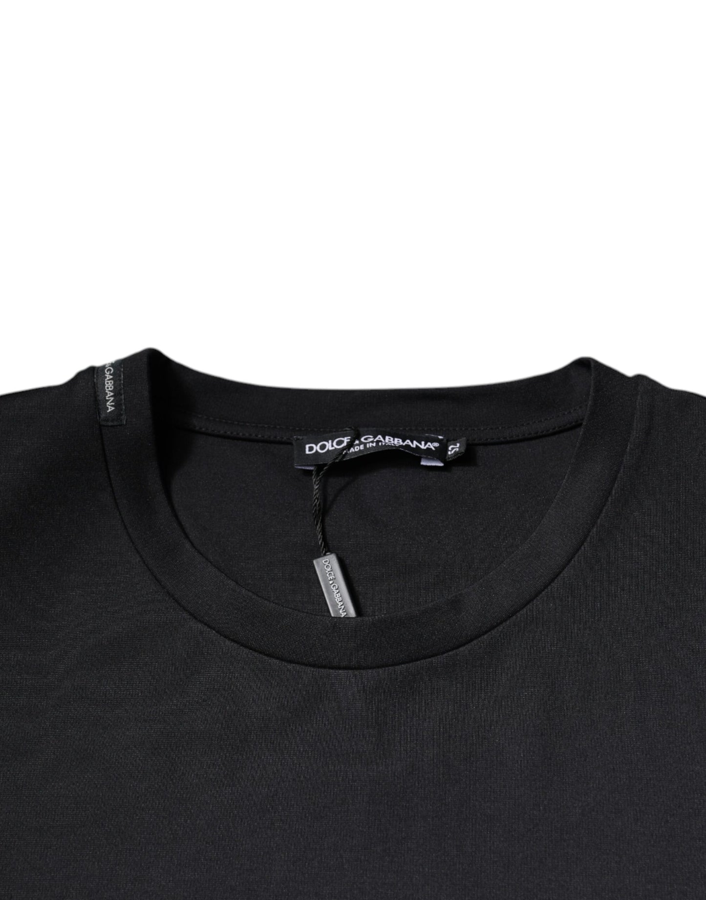 Dolce & Gabbana Black Logo Crew Neck Short Sleeves T-shirt