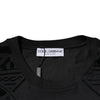 Dolce & Gabbana Black Logo Monogram Cotton Crew Neck T-shirt