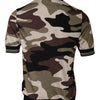 Multicolor Camouflage Collared Polo T-shirt