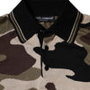 Multicolor Camouflage Collared Polo T-shirt