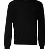 Dolce & Gabbana Black Wool Crew Neck Pullover Sweater