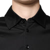 Dolce & Gabbana Black DG Collared Short Sleeves Polo T-shirt