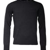 Dolce & Gabbana Dark Gray DG Logo Crew Neck Pullover Sweater