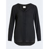 Vila Clothes Black Polyester Sweater