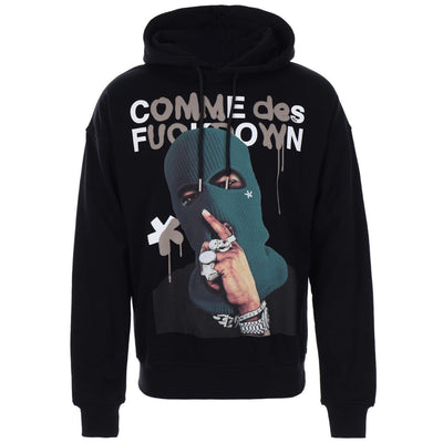 Comme Des Fuckdown Black Cotton Sweater