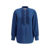 Valentino Pap Ruffle denim Shirts