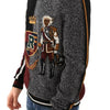 Dolce & Gabbana Multicolor KING Knight Monkey Knitted Cashmere Wool Sweater