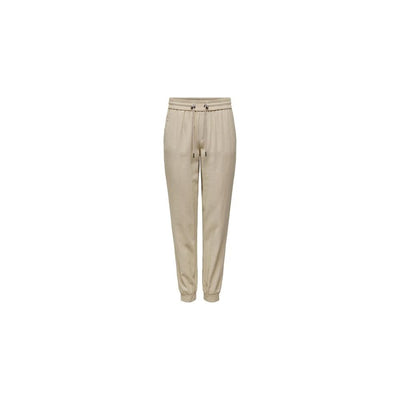 Only Beige Viscose Jeans & Pant