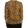 Dolce & Gabbana Sicilian Mosaic Print Silk Blouse