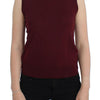 Dolce & Gabbana Elegant Red Wool Sleeveless Pullover Vest