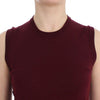 Dolce & Gabbana Elegant Red Wool Sleeveless Pullover Vest