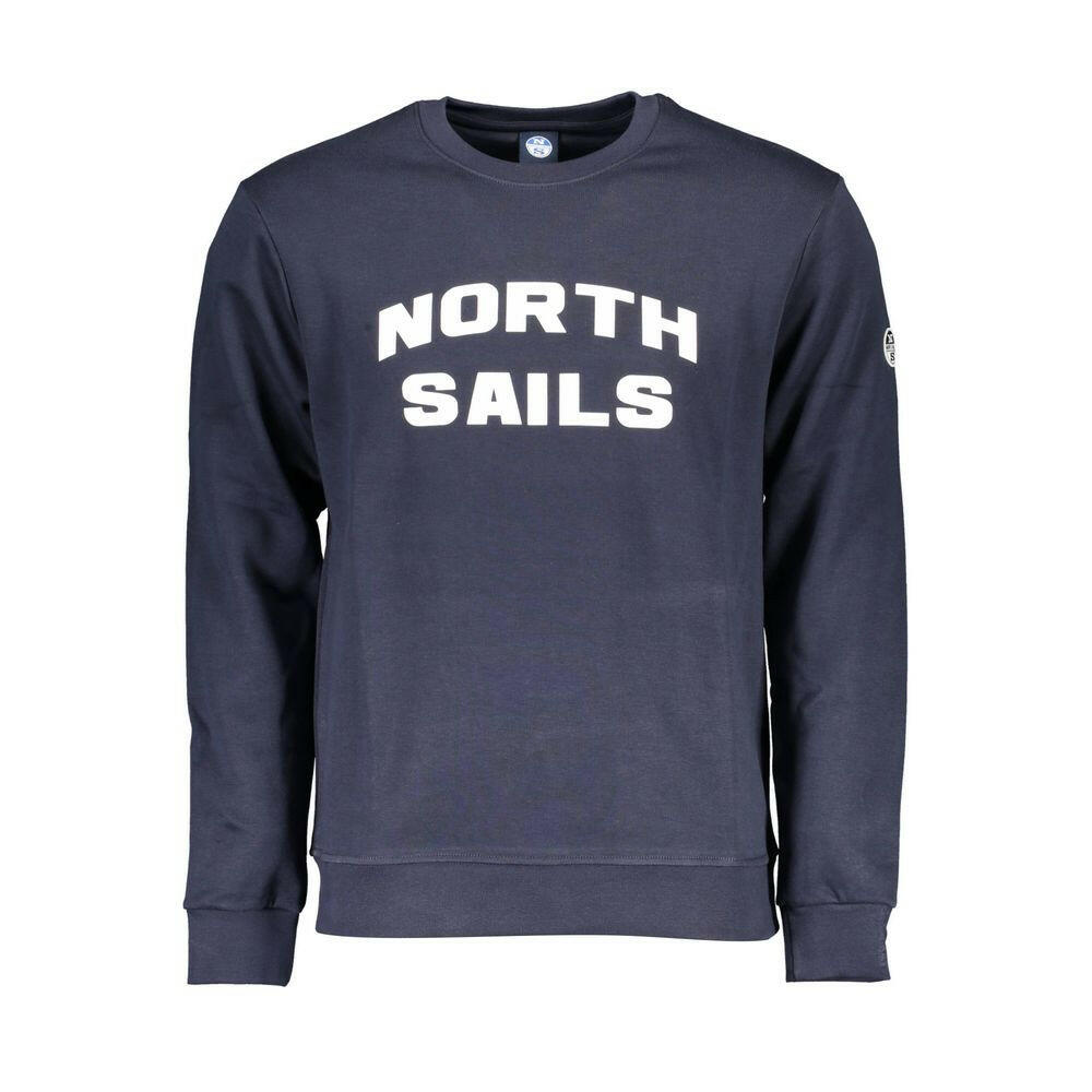 North Sails Blue Cotton Men Sweater