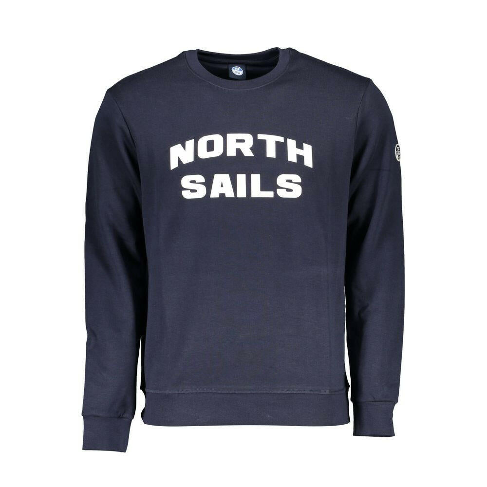 North Sails Blue Cotton Men Sweater