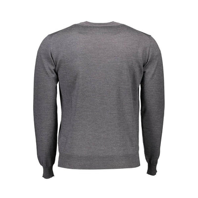 Harmont & Blaine Gray Wool Men Sweater