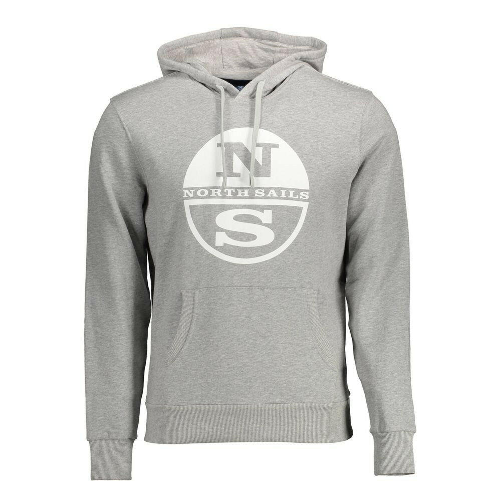 North Sails Gray Cotton Men Sweater