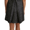 Dolce & Gabbana Houndstooth Floral Appliqué Shift Dress