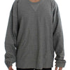 Dolce & Gabbana Elegant Gray Silk Crewneck Pullover Sweater