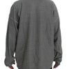 Dolce & Gabbana Elegant Gray Silk Crewneck Pullover Sweater