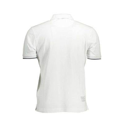 La Martina White Cotton Mens Polo Shirt