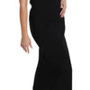 Dolce & Gabbana Elegant Black Maxi Sheath Dress